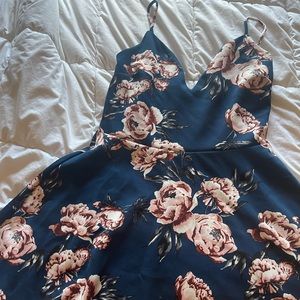 Blue and Pink Grayson Floral dress